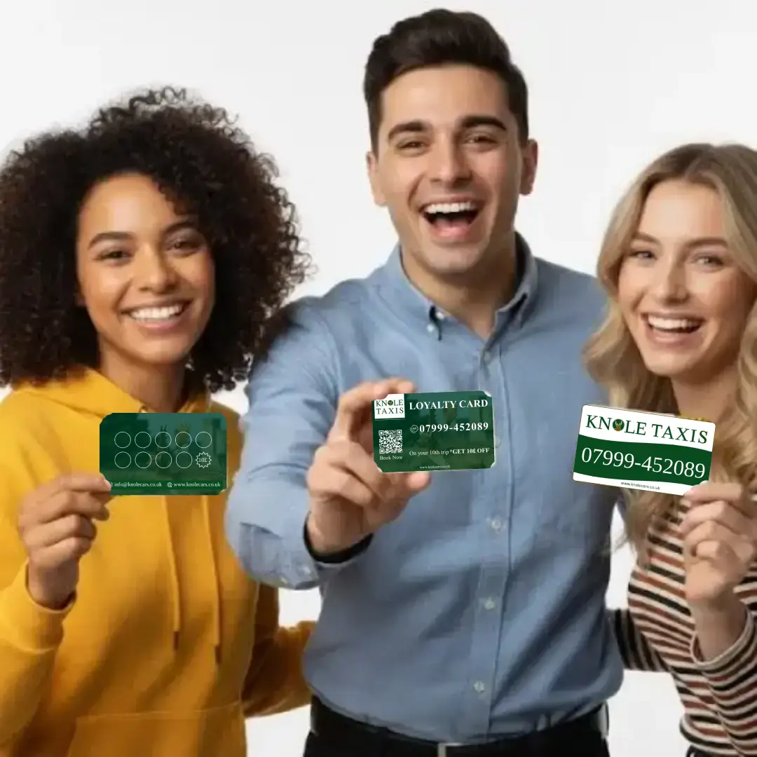 Hand stamping the loyalty card